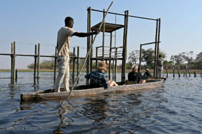 afr10d037-spływ mokoro po delcie Okavango